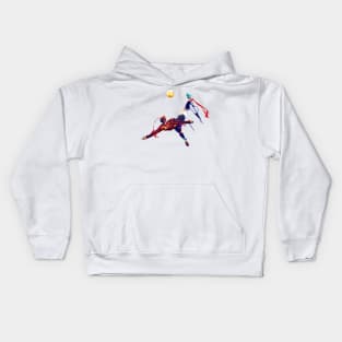 Alejandro Garnacho Bicycle kick Pop Art Illustration Kids Hoodie